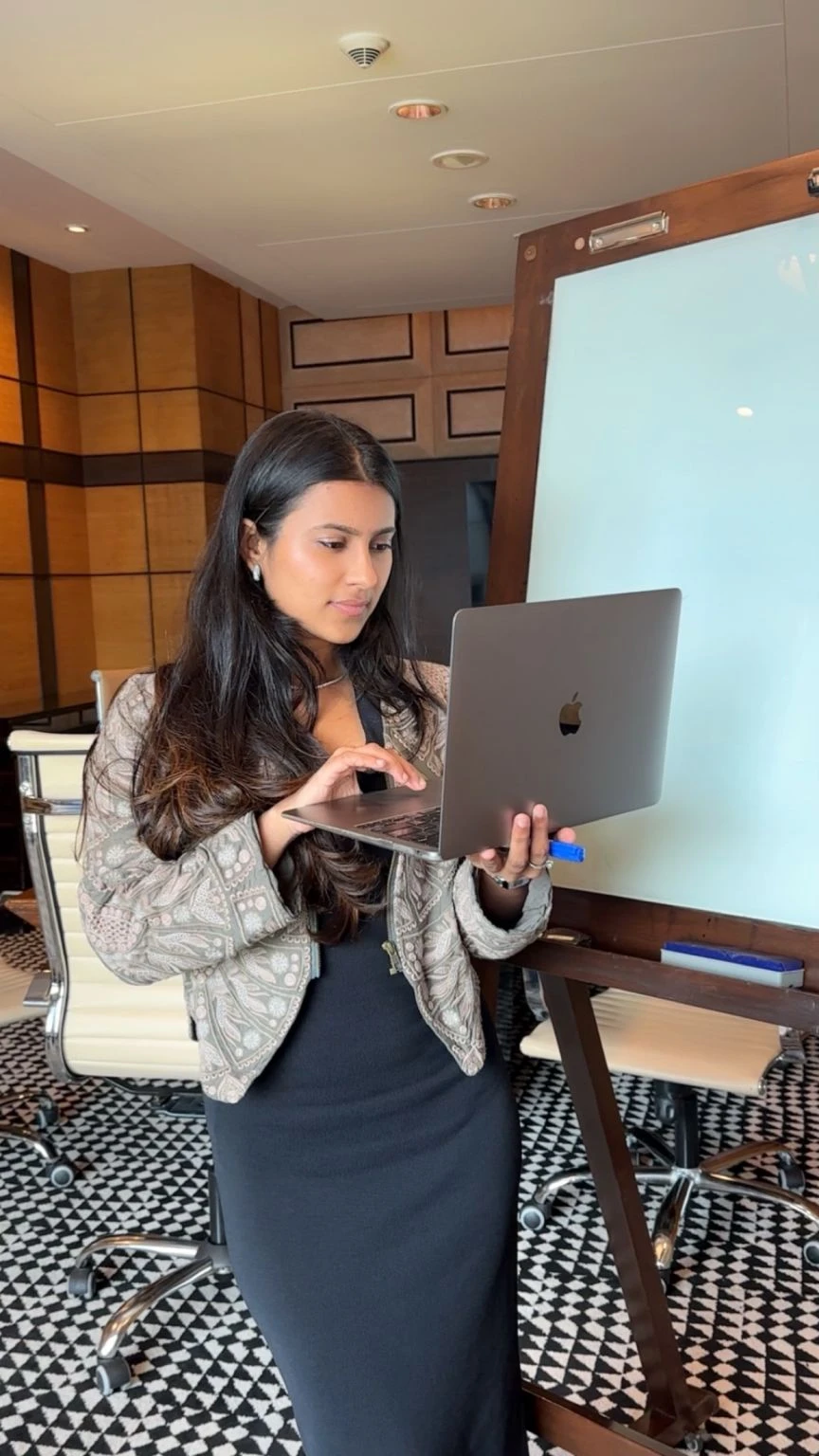 Preparing for a session, from Harshita’s public posts